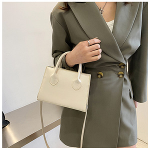 Trendy PU Girl Bag Women's Crossbody Bag New Hand-held Solid Color Women's Bag With Large Capacity Small <b>Square</b> Bag - Product Image 4