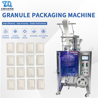 Machine d'emballage de sachets à comptage par plaque vibrante, scellage quatre côtés, coins arrondis, trou de suspension, pour feuilles de coton absorbant avec positionnement par aspiration