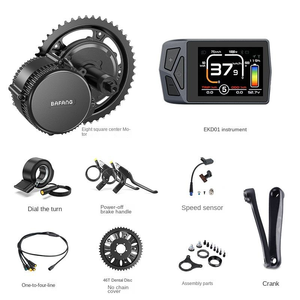 <span class=keywords><strong>Kit</strong></span> <span class=keywords><strong>moteur</strong></span> central <span class=keywords><strong>BAFANG</strong></span> G340 48V 750W en alliage d'aluminium pour vélo de montagne, accessoires de conversion de vélo électrique à assistance électrique, commande au pouce gauche - Product Image 6