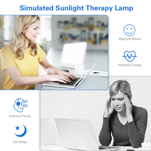 ポータブル3000k-6000kハッピームードライト調光可能な冬のアンチデプレッションLEDナイトライトSADセラピーランプ - Product Image 3