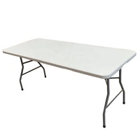 Table pliante portable en plastique rectangulaire extérieure de 5 pieds à vendre