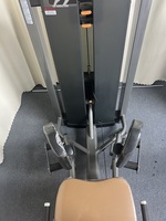 Appareil d'entraînement des adducteurs de la hanche, un équipement de musculation des membres inférieurs de haute qualité ; un entraîneur de force des jambes de type broche avec plaques de poids.