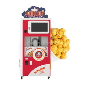 China Factory Direct Earn Money Commercial kids pink Automatic Popcorn Vending Machine Robot For Sell party