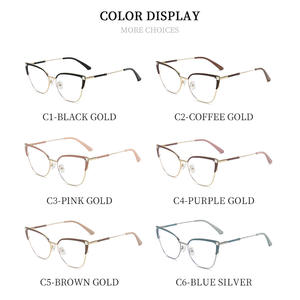 <span class=keywords><strong>Gafas</strong></span> <span class=keywords><strong>de</strong></span> Miopía con Protección Anti Luz Azul 2026 para <span class=keywords><strong>Mujer</strong></span>, Montura Grande <span class=keywords><strong>de</strong></span> Metal Ultraligera, <span class=keywords><strong>Gafas</strong></span> <span class=keywords><strong>de</strong></span> Graduación, <span class=keywords><strong>Gafas</strong></span> Ópticas con Receta - Product Image 3