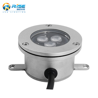 Lumière sous-marine LED portable 9W/12W en blanc chaud bleu, indice de protection IP68, acier inoxydable 316L, éclairage paysager pour piscine