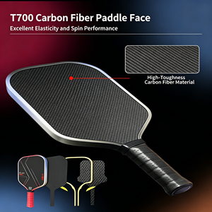Oem Odm Custom T700 Raw Carbon Fiber <b>Pickleball</b> Paddle 16mm Honeycomb Core For Advanced Players Lightweight High Power - Product Image 5