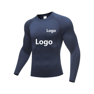 T-<span class=keywords><strong>shirt</strong></span> de compression slim personnalisé OEM pour <span class=keywords><strong>homme</strong></span>, manches longues, maillot de bain, vierge, 180 grammes, sportif, <span class=keywords><strong>respirant</strong></span>, séchage rapide, course à pied, basketball - Product Image 1