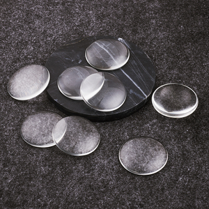 Cabochons dôme <span class=keywords><strong>en</strong></span> verre transparent rond à dos plat <span class=keywords><strong>Cabochon</strong></span> <span class=keywords><strong>en</strong></span> cristal clair Tuile de verre à dos plat pour pendentif camée - Product Image 2