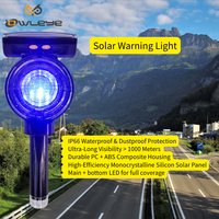 Feux de signalisation routière à LED solaires, double alimentation, étanches IP66, batterie au lithium, balise de sécurité pour travaux routiers