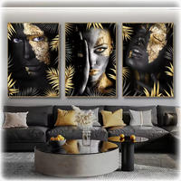 Culture féminine africaine, figures modernes, peintures murales, peintures en porcelaine de cristal, peintures de salon, décorations de maison