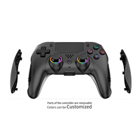 Manette de jeu sans fil à détection de mouvement avec moteur de vibration pour PS4 / PS4 Slim Pro / PC