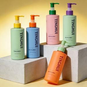 Emballage pour soins de la peau en gros, flacon pompe en plastique PET pour lotion visage, 80 ml, 200 ml, 250 ml, 300 ml, 500 ml, couleur personnalisée - Product Image 3