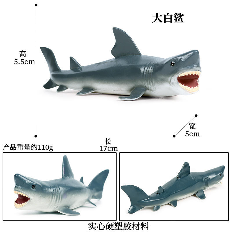 M-116 gran tiburón blanco (boca abierta)
