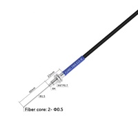 Capteur à fibre optique à réflexion diffuse FUWEI FWR-610 R25 M6, résistant à la flexion, fixation par écrou 80 mm avec détection
