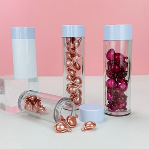 High Quality Transparent <b>Empty</b> 50Ml 80Ml 100Ml Thick Wall <b>Plastic</b> Pink Eyelash Pill Shaped <b>Bottles</b> - Product Image 2