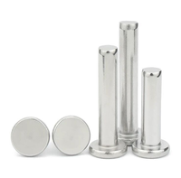 Rivets aveugles ISO Pop classe 4.8 et 6.8 rivets en acier au carbone solide brillant avec tête ronde pour fer acier et aluminium