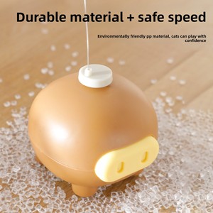 Juguete electrónico transfronterizo para gatos Miao Xin Bao, varita con mariposa eléctrica giratoria 360° y cerdito Dudu, en caja - Product Image 4