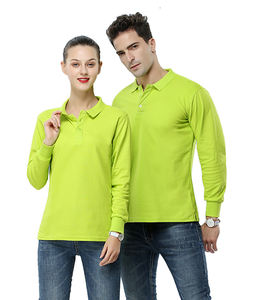 Polo a Maniche Lunghe Personalizzabile con Logo, CVC 60% Cotone, Peso Elevato 260g, <span class=keywords><strong>T</strong></span>-<span class=keywords><strong>Shirt</strong></span> Polo a Maniche Lunghe da <span class=keywords><strong>Uomo</strong></span> - Product Image 6