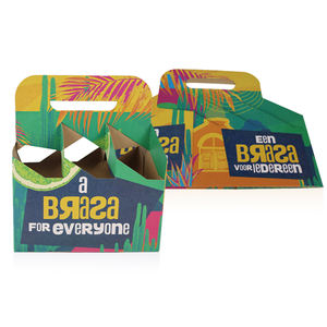 Paquete personalizado <span class=keywords><strong>de</strong></span> 4-6 cajas <span class=keywords><strong>de</strong></span> cartón <span class=keywords><strong>de</strong></span> papel Kraft corrugado para cerveza, vodka, soda, repujado, embalaje <span class=keywords><strong>de</strong></span> botellas <span class=keywords><strong>de</strong></span> bebidas - Product Image 2