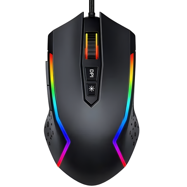 High Quality Switchable Wireless Wired OEM Lighting Mouse Wholesale Optical 7 Keys Programmable Chroma RGB Gaming Mouse 7200 DPI