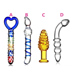 La copa de cristal pene consolador punto g juguete del sexo para adultos anal la masturbación - Product Image 2