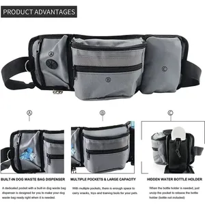 Borsa Multifunzione in Nylon <span class=keywords><strong>per</strong></span> Snack <span class=keywords><strong>per</strong></span> <span class=keywords><strong>Cani</strong></span>, Marsupio <span class=keywords><strong>per</strong></span> Addestramento all'Aperto, Contenitore Portatile <span class=keywords><strong>per</strong></span> Conservare <span class=keywords><strong>Premi</strong></span> e Ricompense <span class=keywords><strong>per</strong></span> Animali - Product Image 6