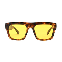 Lunettes de soleil de luxe personnalisées avec logo, monture épaisse TR90, branches en CP, polarisées UV400, pour hommes et femmes, design de créateur, pour l'extérieur