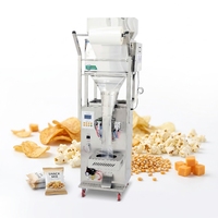 Automatische verticale verpakkingsmachine voor voedselproducten zoals biscuits, nacho's, kaas-tortillachips, popcorn, bananenchips, plantainchips en aardappelchips.