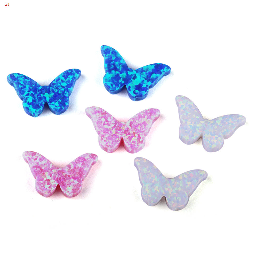 Wholesale Lovely Butterfly Charms for Bracelets Opal Beads