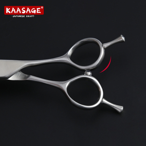 전문가용 7.5/8인치 피아노 이빨 커브드 청커 가위, 일본 440C 강아지 애견 미용 가위 텍스처 가위 - Product Image 5