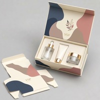 Boîte cadeau cosmétique pliable de luxe sur mesure, fermeture magnétique, boîtes rigides en papier avec insert pour coffrets cadeaux de beauté de grande valeur