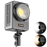 Lampu Fill fotografi portabel 330W, untuk Studio fotografi 2700-6500K warna ganda suhu 230W siaran langsung untuk ponsel