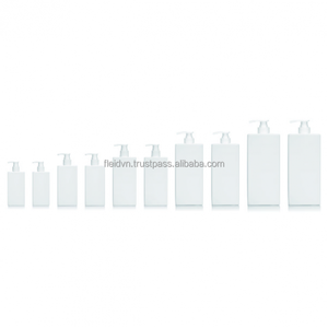 Flacon de lotion en plastique co-extrudé double couche PE/PETG/PET avec pompe, surface gravée à l'acide, couleur intérieure/blanc, pour cosmétiques - Product Image 5