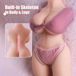 دمية جنسية واقعية للإناث 2 في 1 مع وظائف الشفط والاهتزاز والتنظيف التلقائي، ألعاب جنسية للرجال للاستمناء المهبلي والشرجي والثديي - Product Image 1