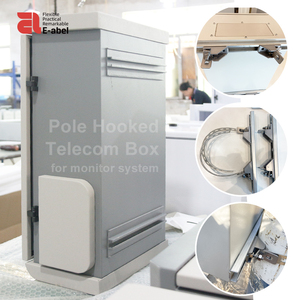 Eabel poste montado NEMA4 gabinete de metal personalizado IP65 caja eléctrica de telecomunicaciones caja de proyecto de telecomunicaciones industriales - Product Image 5