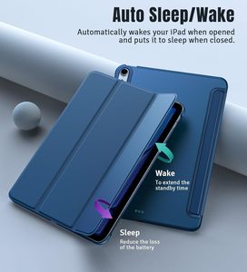 <span class=keywords><strong>ProCase</strong></span> pour iPad 9/8/7 et 10.2 (2021/2020/2019) Coque arrière translucide en PU avec support léger - Bleu marine - Product Image 5