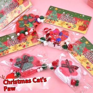 TABA New Super Soft Christmas <b>Cat</b> Claw Squeeze Toy Medium Cross-Border TPR & EVA Material Pinch Music Decompression Toy - Product Image 2