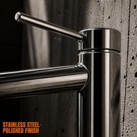 Robinet de douche moderne monotrou sans contact en acier inoxydable 304 avec cartouche céramique pour eau chaude/froide