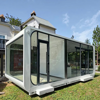 Capsule Apple inspirée imperméable de pièce mobile de structure en acier durable pour l'espace d'entrepôt maisons préfabriquées commande d'échantillon de cabine Apple