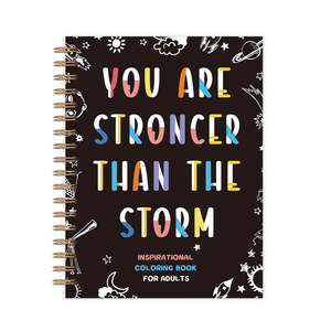 <span class=keywords><strong>Livre</strong></span> de coloriage personnalisé, cahier à spirale imprimé, livres de coloriage pour enfants <span class=keywords><strong>et</strong></span> adultes avec autocollant - Product Image 1
