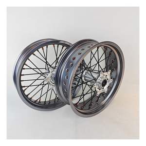 Juego de Ruedas para KT M EXC 2010, Color Titanio, Llantas de Titanio, Supermoto, Motard, Ruedas de Rayos 	   Accesorios para <span class=keywords><strong>Moto</strong></span> - Product Image 1