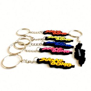 Wholesale 2D /3D Custom Shaped Soft Rubber Pvc Keychain with Your logo Name - Product Image 3