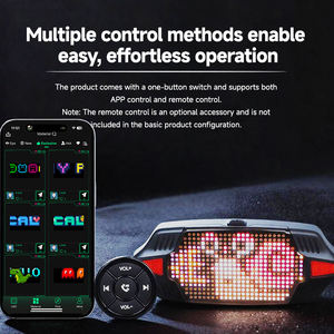 Luz Trasera Inteligente para <span class=keywords><strong>Bicicleta</strong></span> con Pantalla LED de 32x16, Control por Aplicación, Sensor de Frenado Automático, Resistente al Agua IPX4, Recargable por USB-C - Product Image 5