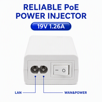 Injecteur d'alimentation PoE passif Gigabit IEEE 802.3at 19V 48V 54V 56V 24W 54W 10Mbps 100Mbps, adaptateur Ethernet pour téléphone IP et Wi-Fi