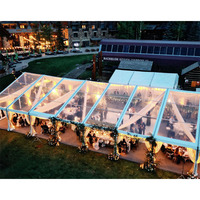 Tentes de réception en PVC transparent avec structure en alliage d'aluminium pour événements extérieurs, chapiteaux commerciaux pour événements en plein air