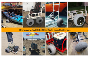 <span class=keywords><strong>Ruedas</strong></span> Neumáticas de <span class=keywords><strong>Globo</strong></span> YONK <span class=keywords><strong>para</strong></span> Carrito de Playa, Carrito de <span class=keywords><strong>Kayak</strong></span>, Rueda Giratoria de 12 Pulgadas - Product Image 5