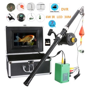 Sea Wheel 7 "pouces DVR enregistreur 1000TVL Kit de caméra de pêche <span class=keywords><strong>sous</strong></span>-marine 30M câble vidéo détecteur de poisson lac <span class=keywords><strong>sous</strong></span> <span class=keywords><strong>l</strong></span>'<span class=keywords><strong>eau</strong></span> caméra de poisson - Product Image 2