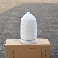Humidificateurs d'huile essentielle de brume de jet Diffuseur d'aromathérapie d'artisanat en céramique blanche