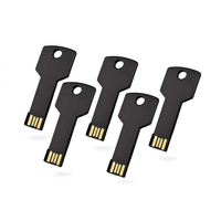 Clé USB en métal en forme de clé, logo personnalisé, 8 Go, 16 Go, 32 Go, 64 Go, 128 Go, pour cadeaux d'entreprise