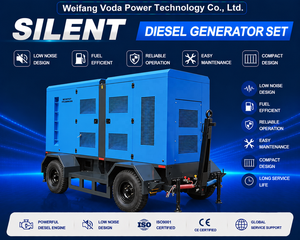 Groupe électrogène diesel silencieux Ricardo de type remorque 40 kVA 30 kW 36 kW 40 kW 50 kW 60 kVA - Product Image 6